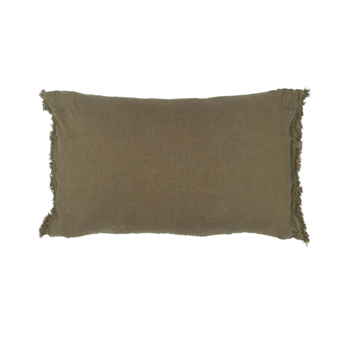 Housse de coussin QUEENS Kaki | BED & PHILOSOPHY