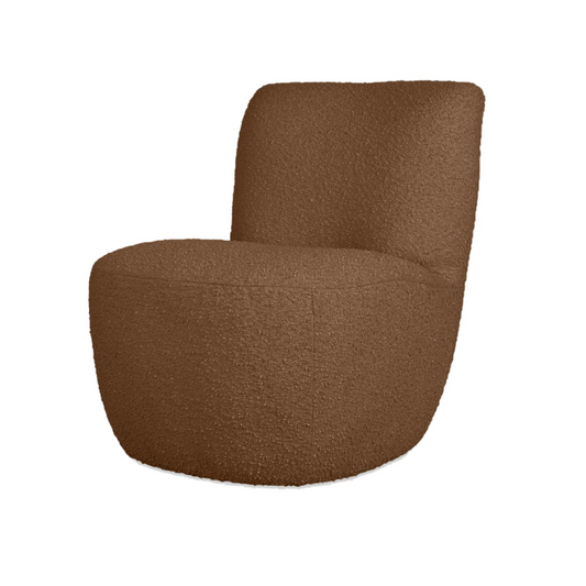 Fauteuil EVE | Bouclé Chocolat